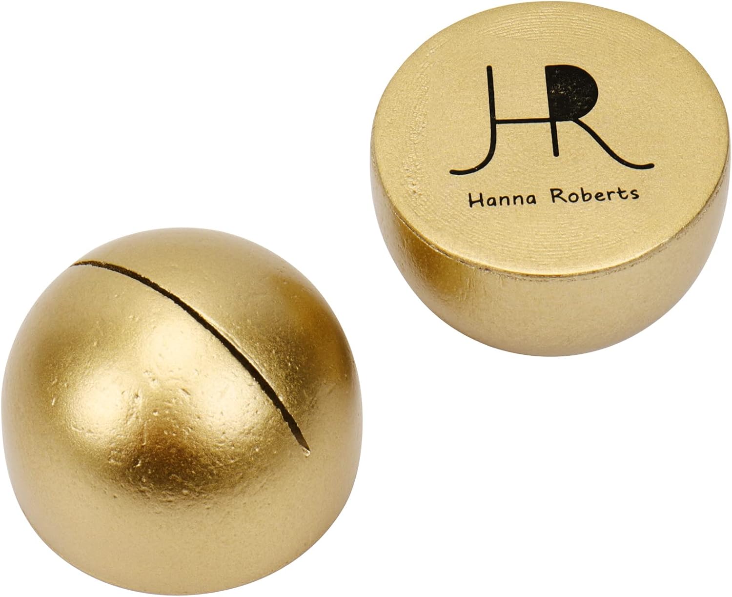 Hanna Roberts Modern Cursive Table Number Card Stock Signs with Round Stand for Wedding Reception, Restaurant, Event