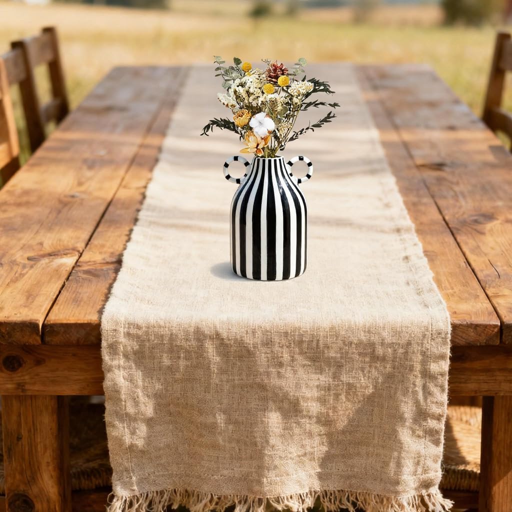 Nordic Boho Vases / Black and White