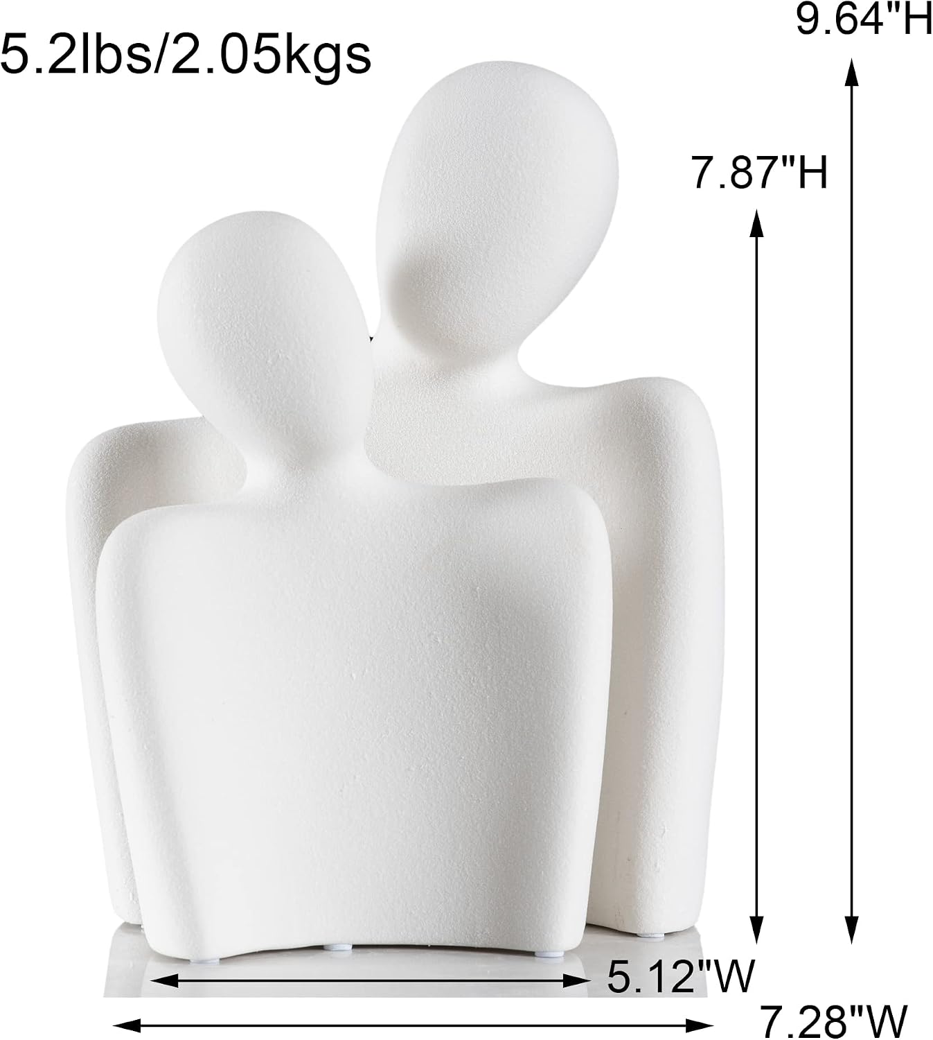 Aesthetic Statues / Minimalist Ceramic Art / Large-white