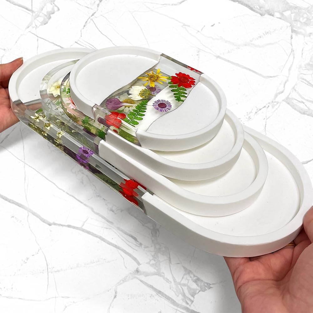 5.7'' Oval Tray Mold / Set of 12