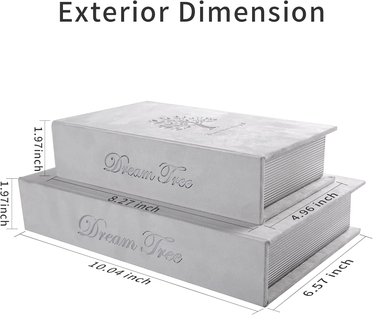 Faux Books / Decorative Book Boxes / 109 L+S / Set of 2