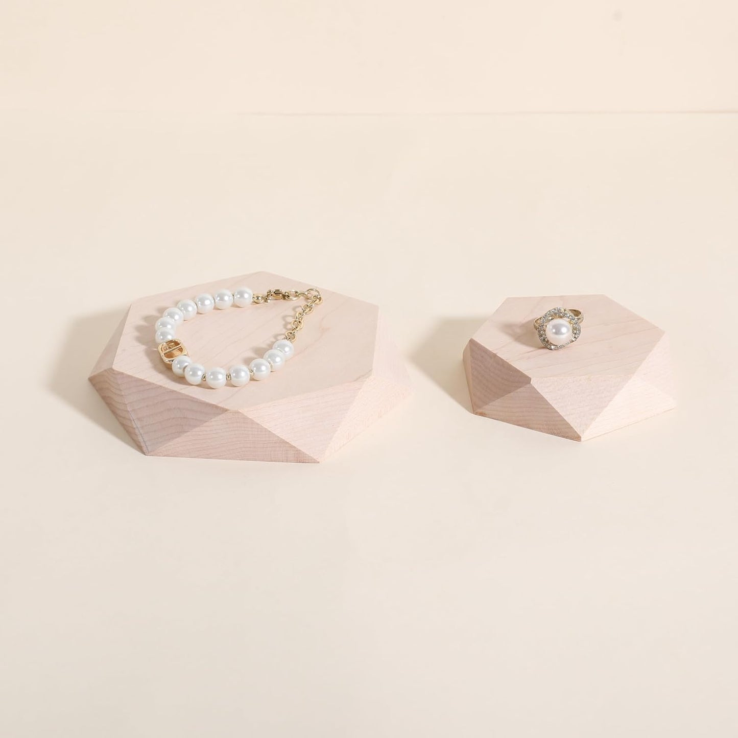 Wooden Jewelry display tray / Maple / Set of 2