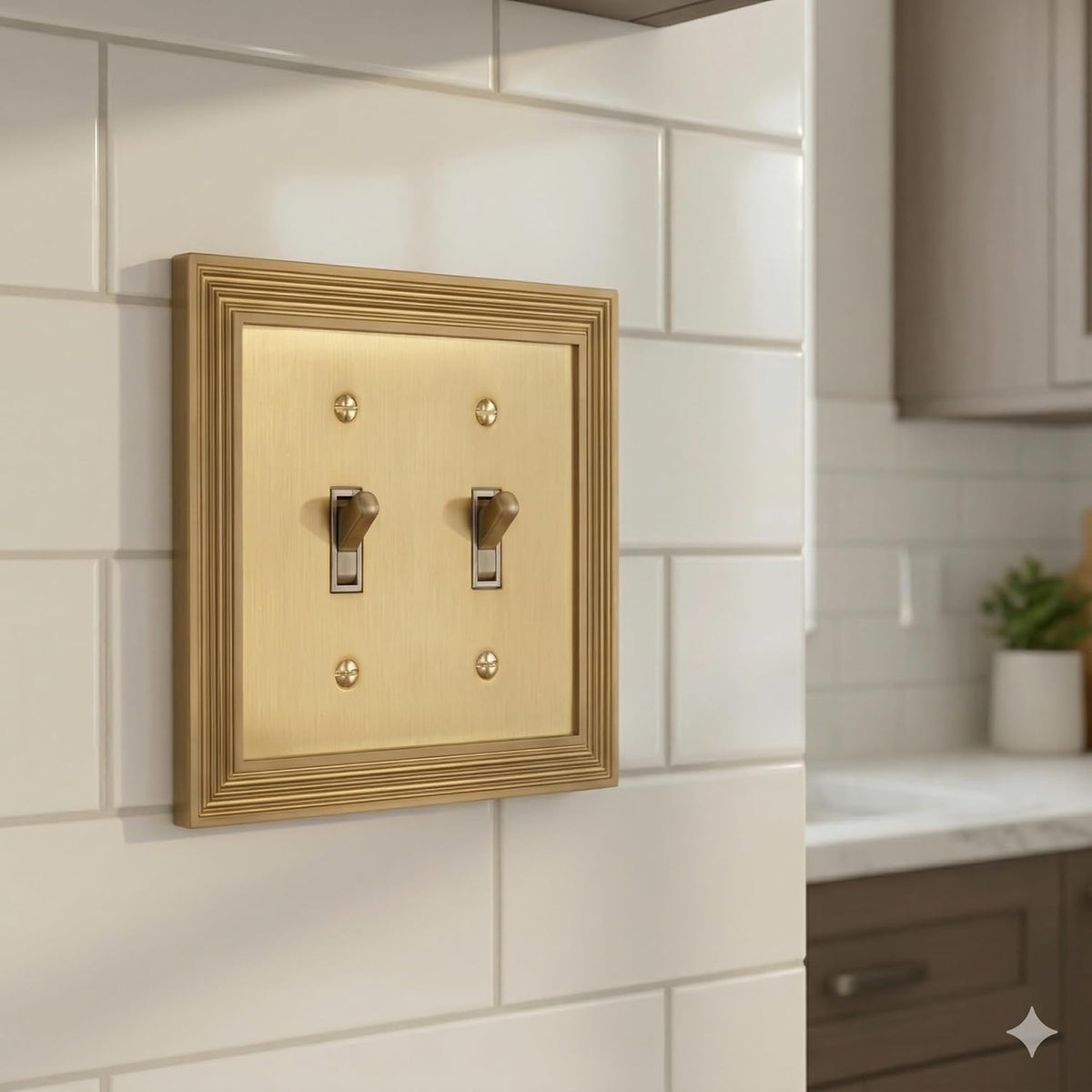 Rio Salto Gold Double Toggle Light Switch Cover Plate 2 Light Switch Cover Plate Toggle Wall Plate Cover Outlet Covers