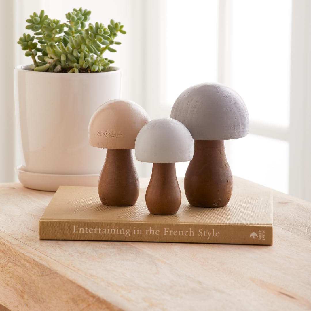 Charming Nature Inspired Gift / Black Gray 6 / Set of 6