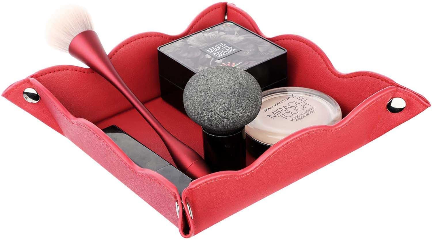 Valet Tray for Men Women / Red / Set of 2