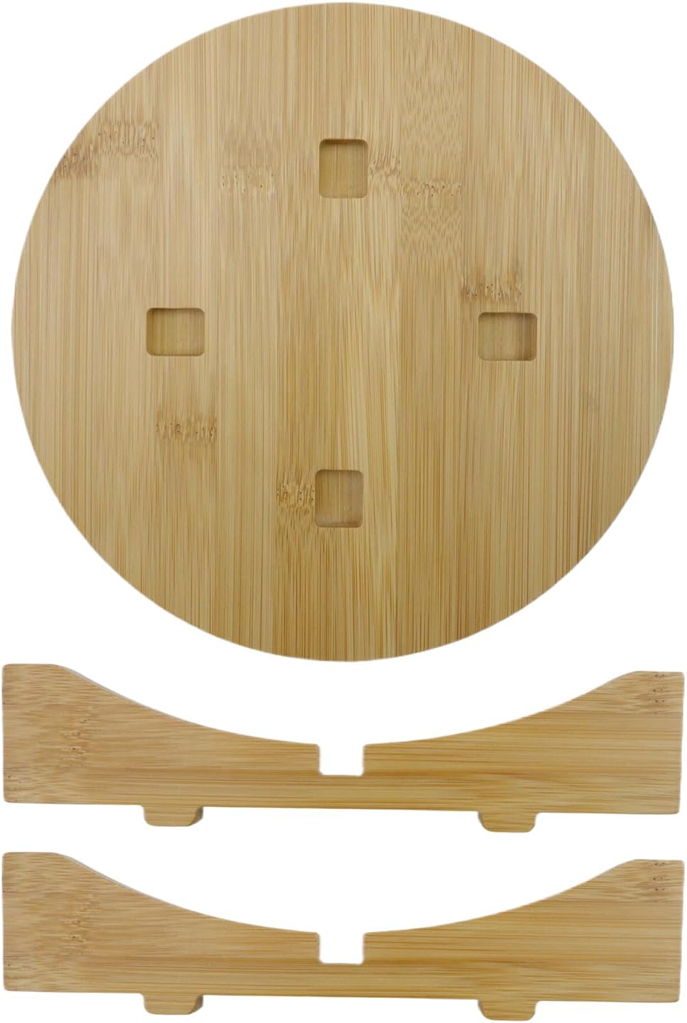 7.6" Solid Wood Small Plant Stand Round Plant Riser Short Plant Stand Indoor / 7.6inch/193mm