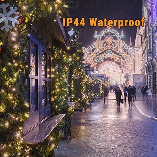 Brizled Outdoor Christmas Lights, 78.74 ft 240 LED Warm White String Lights