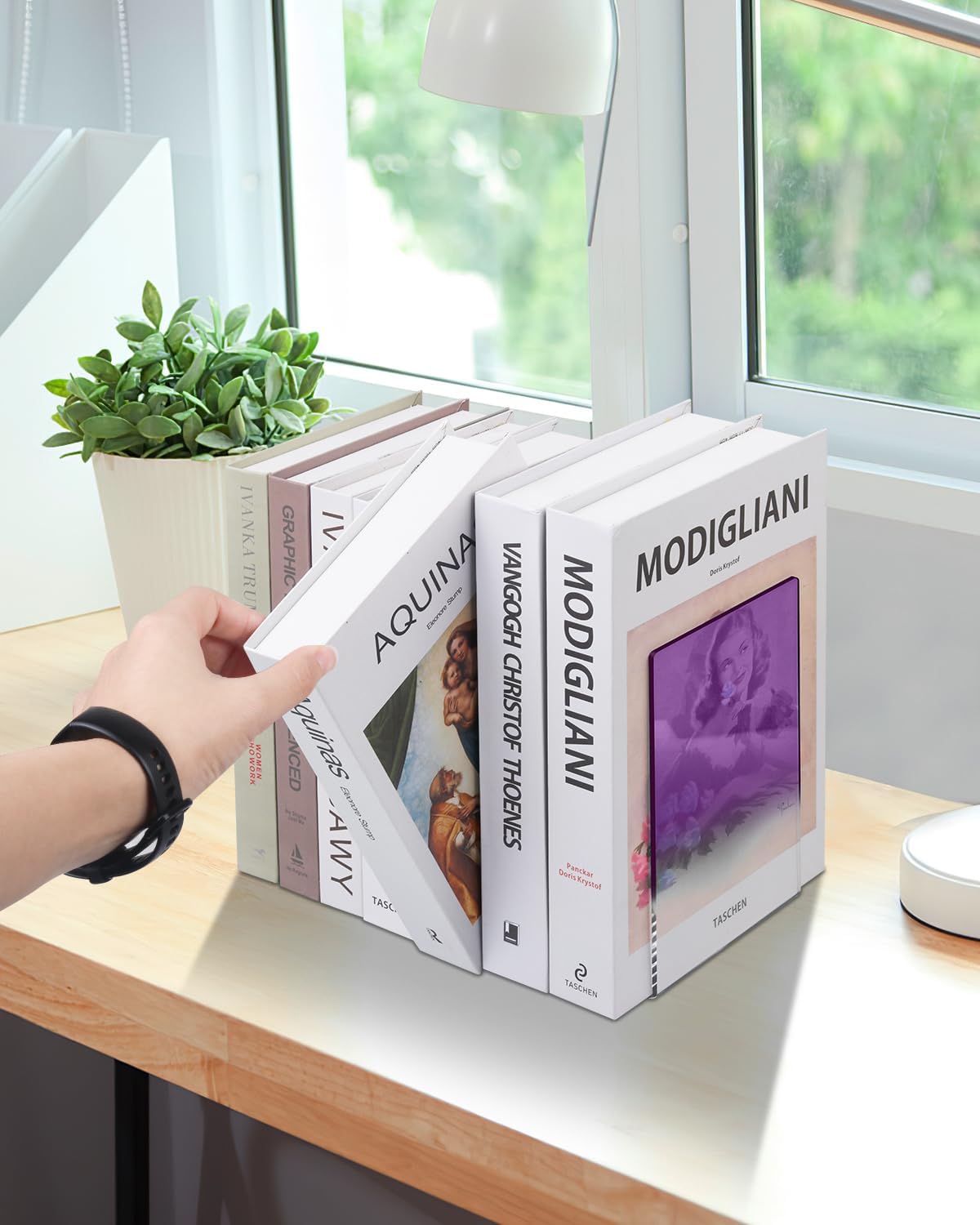 Acrylic Bookends / Book Ends / Purple