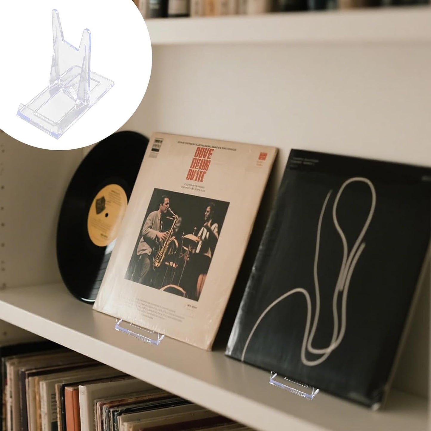 Acrylic Book Display Stand / Clear / Set of 40