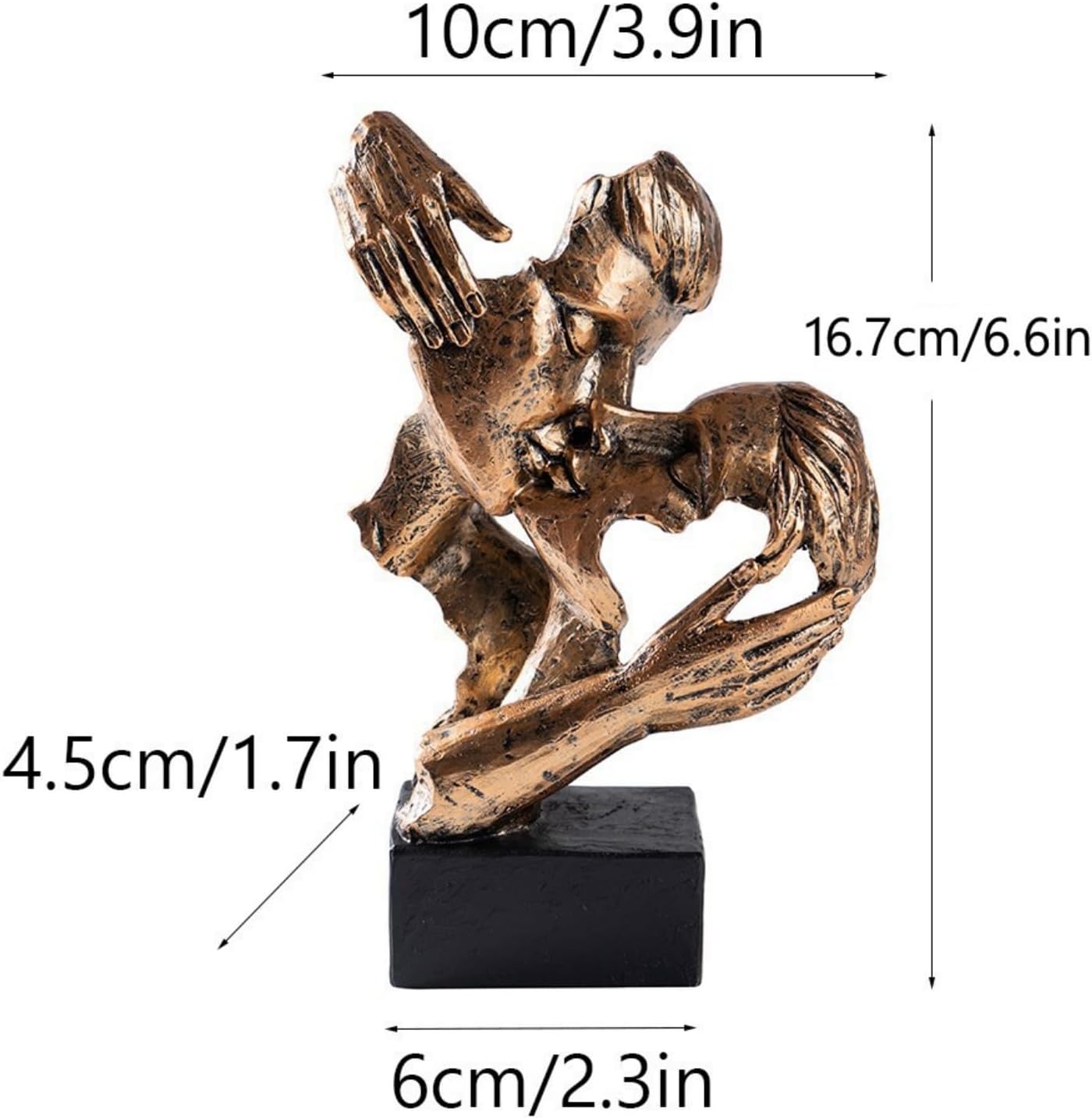 Modern Couple Figurines for Nightstand & / Retro-copper-a