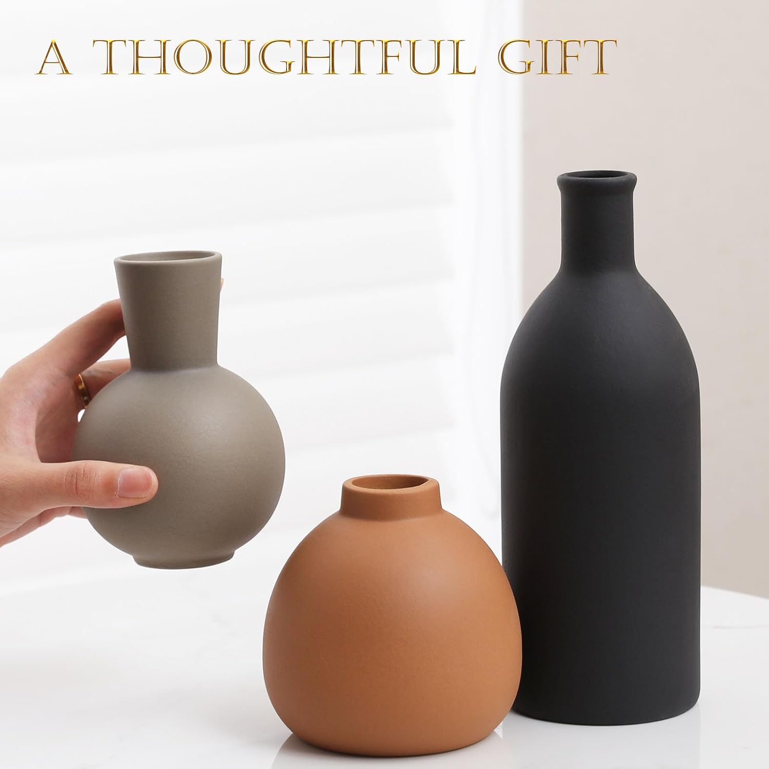 Ceramic Vase / Handcrafted Ceramic Vases / Set C / Set of 3