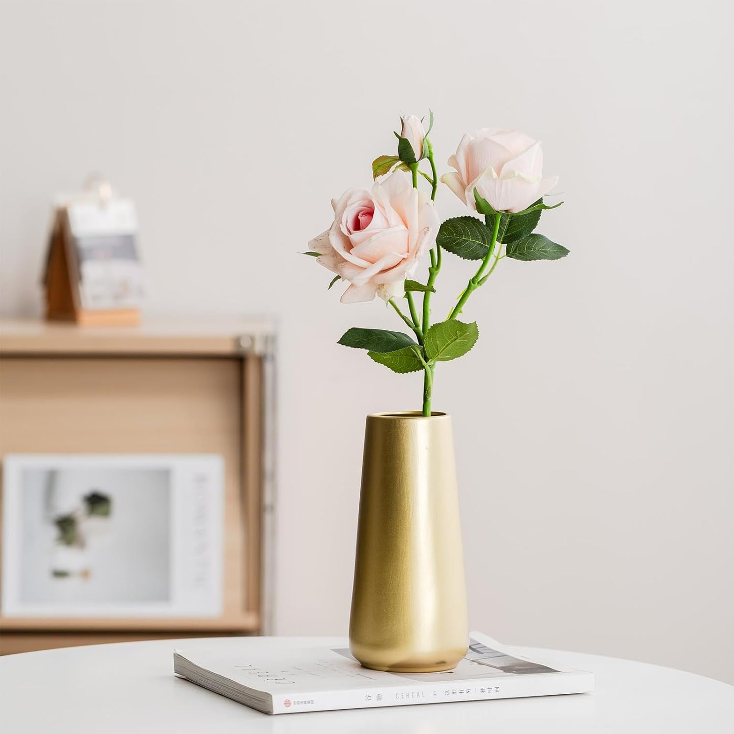 Minimalist Modern Vases / Light Gold / Big