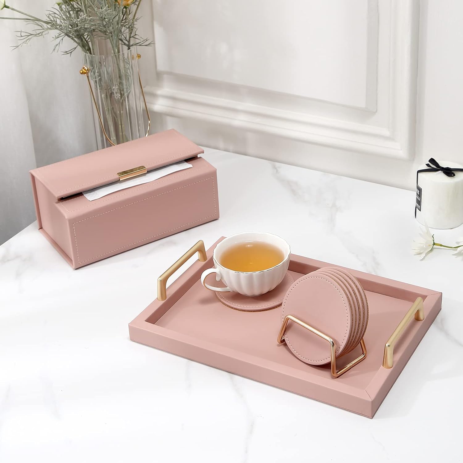 Metal Holder Stand / Pink / Set of 6