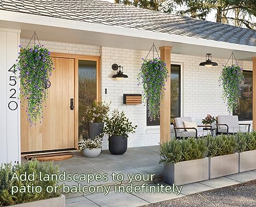 RECUTMS Vine Plant Fake Ferns Plants Large Faux Artificial Hanging Vines