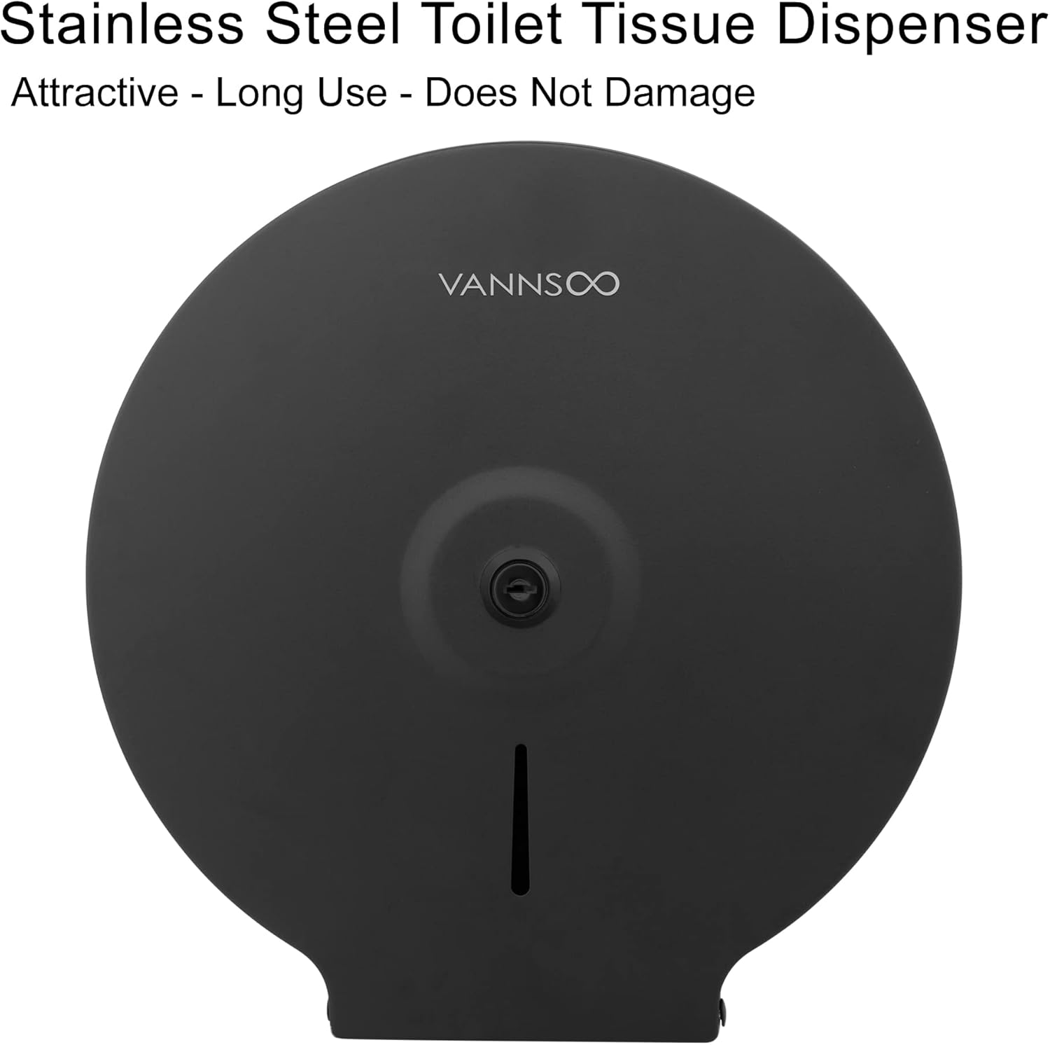 Commercial Jumbo Toilet Paper Dispenser, Wall Mount Stainless Steel | 9 Inch Roll Toilet Paper Holder Bath Tissue