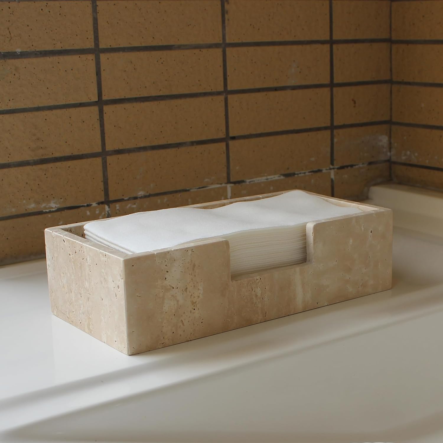 Holder / Paper Hand Basket / 9.8 x 4.9 x 2.8 / Guest Towel / Natural