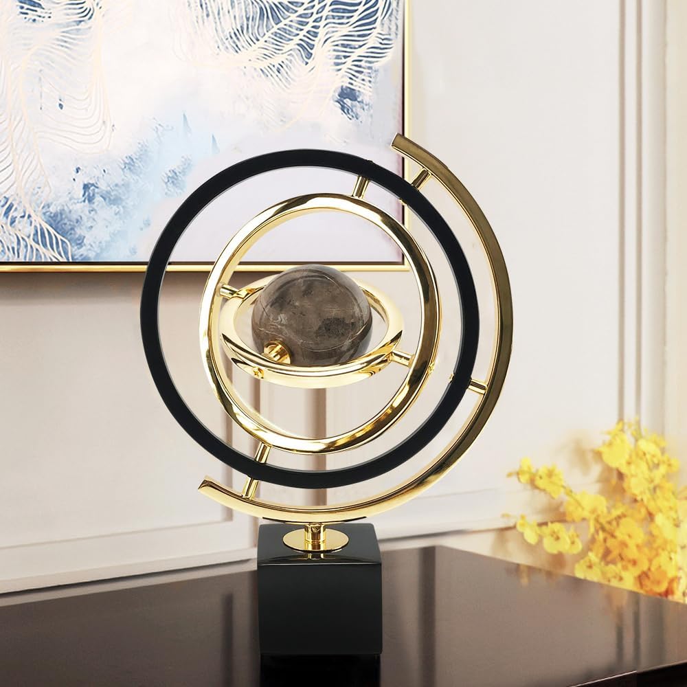 Rectangle Stand & Gold / Art Deco / Black
