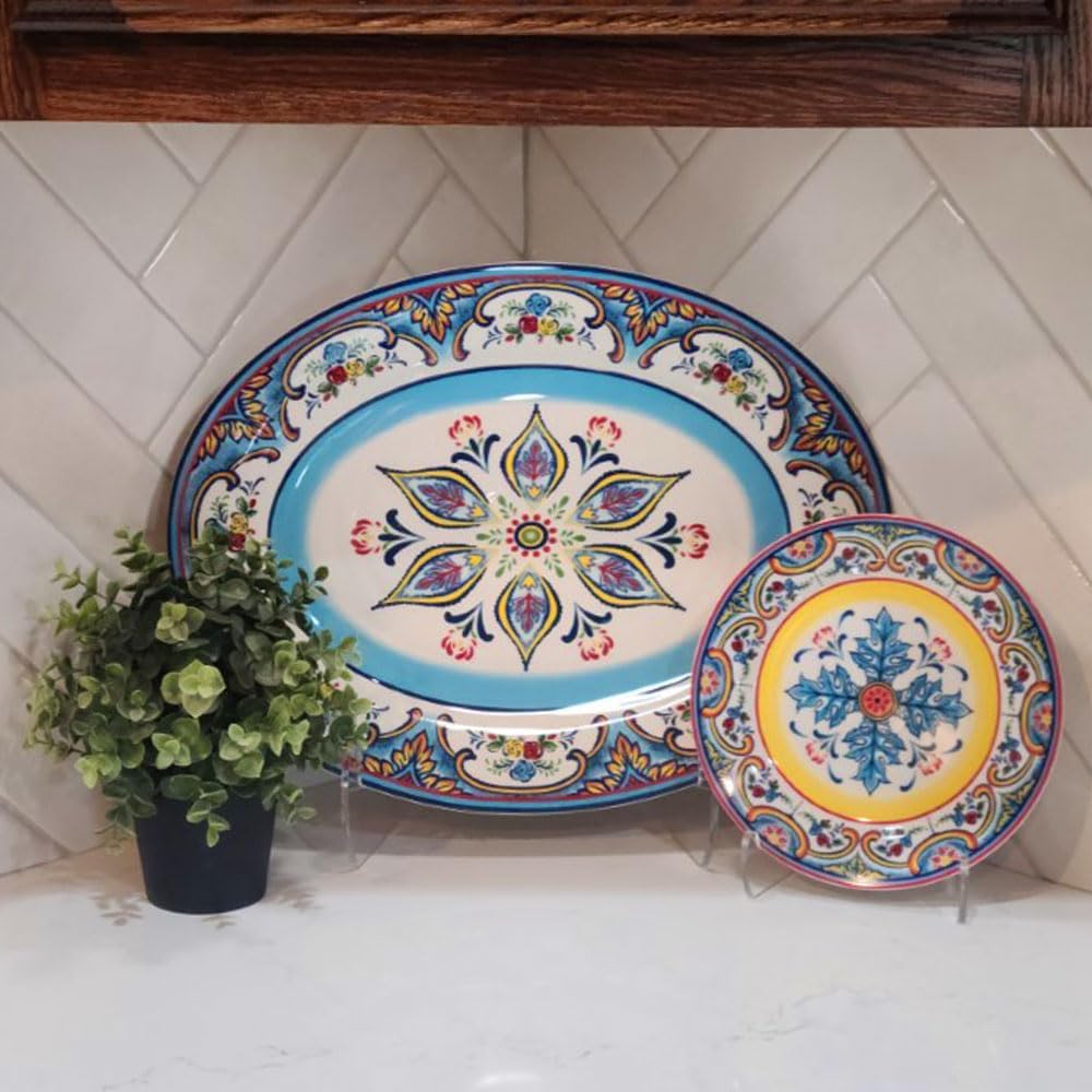 12-inch Heavy Duty Plate Display Stand for 15-18 inch Plates | Holds 15-18in plates, plaques & books. Wall-mountable.