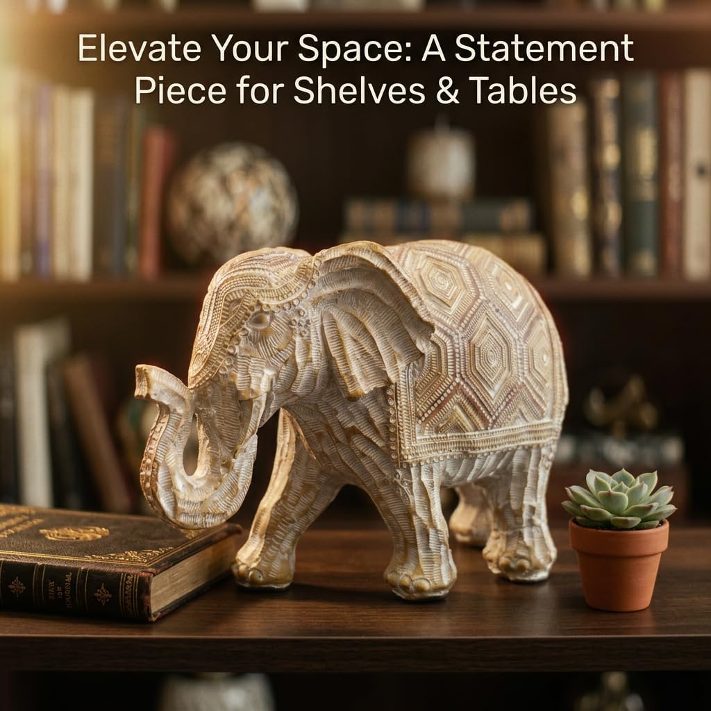 Boho Figurine / Statue / Elephant