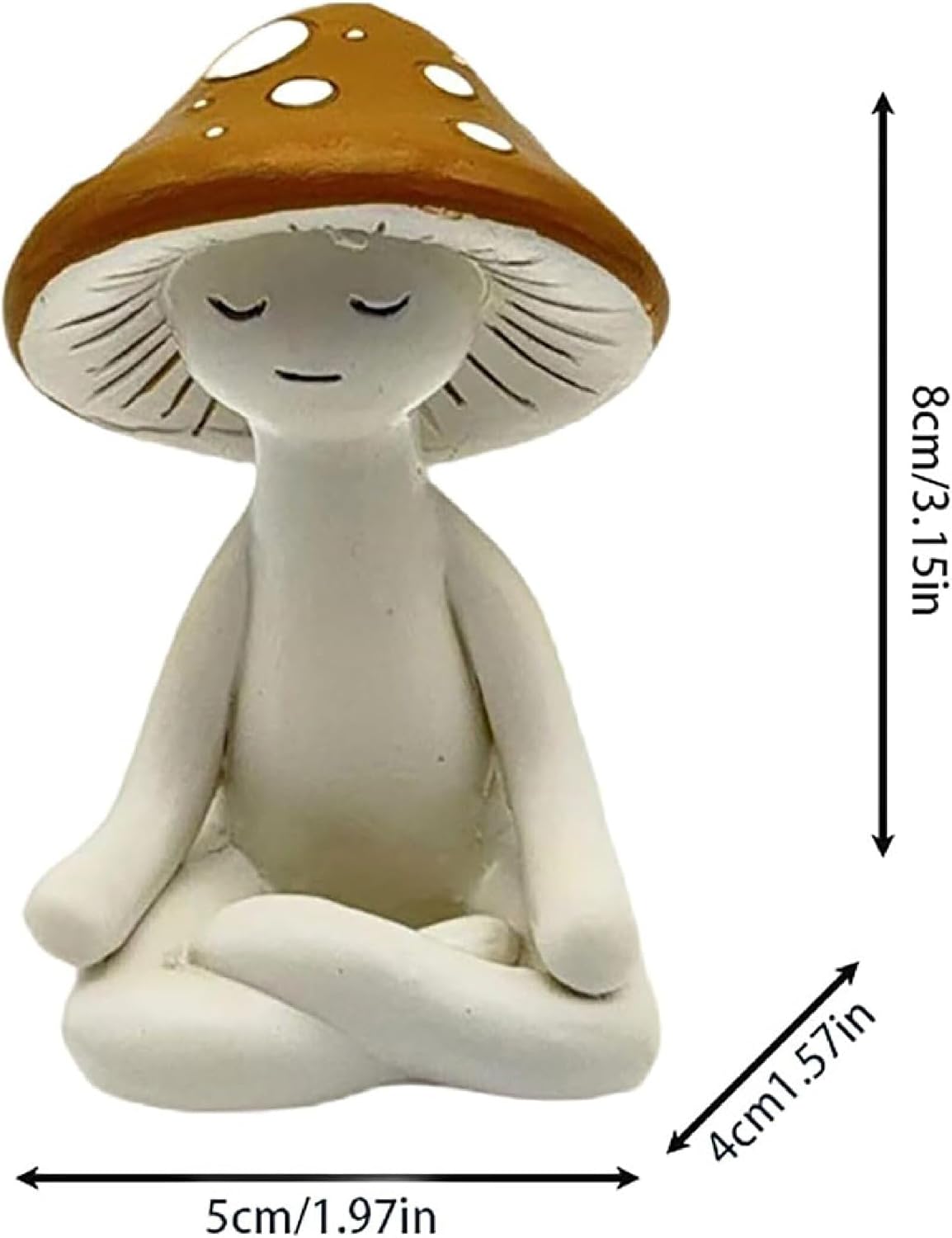 Meditation Mushroom Statue / 3.15 Inch