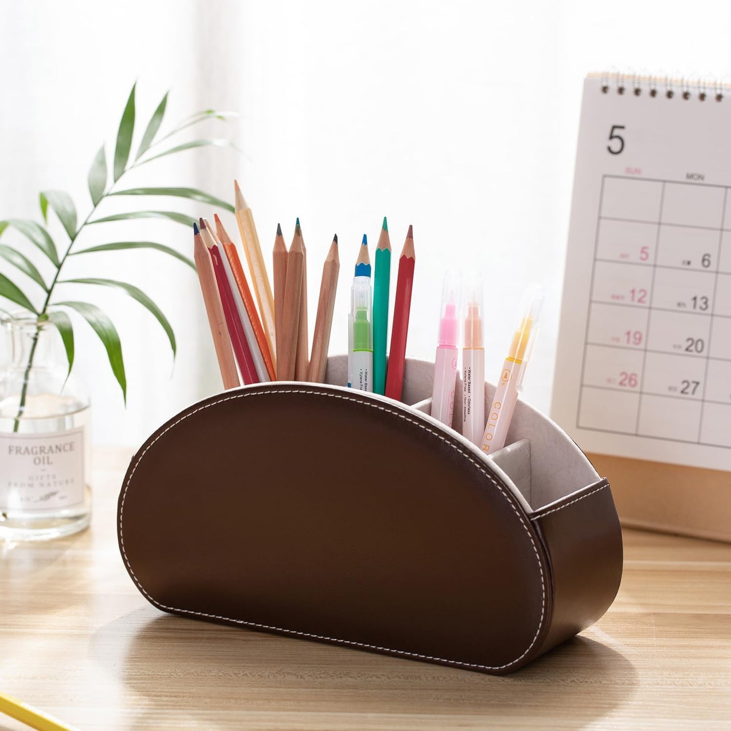 Remote Control Holders Organizer Box / Dark Brown / S