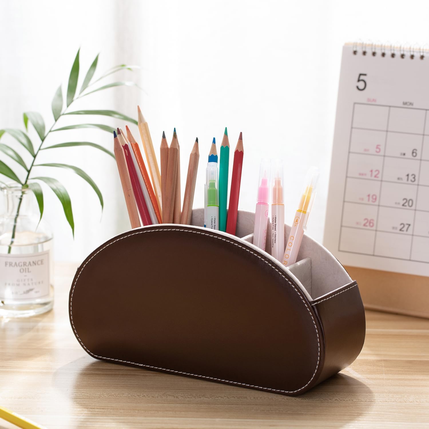 Remote Control Holders Organizer Box / Dark Brown / S