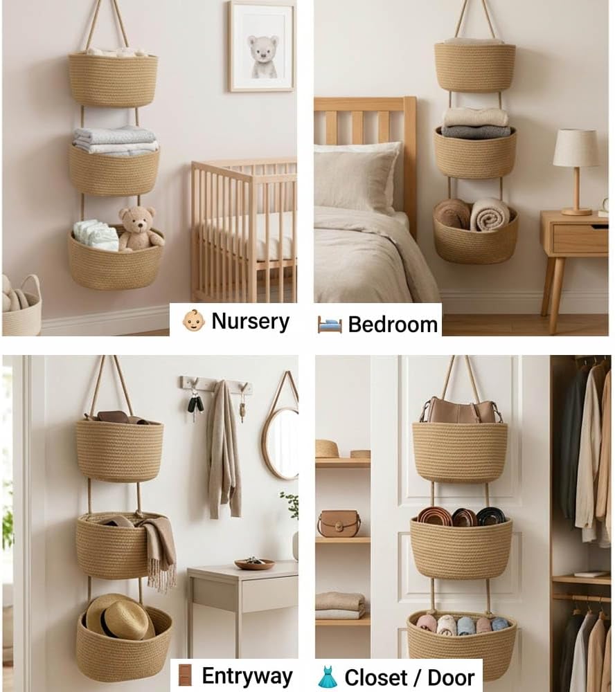 Large Wall Basket for Nursery / Medium
