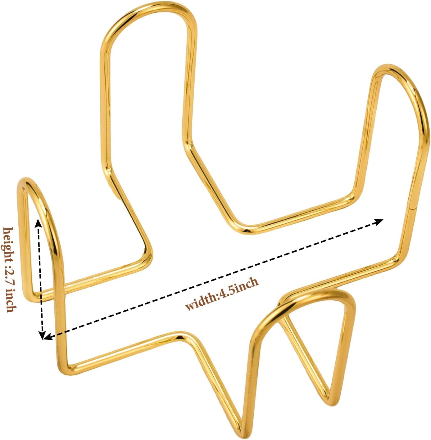 Coaster Holder Gold Iron Metal Holder Storage Caddy for Both Round / 2pc-gold / 4.3 Inch / Set of 9