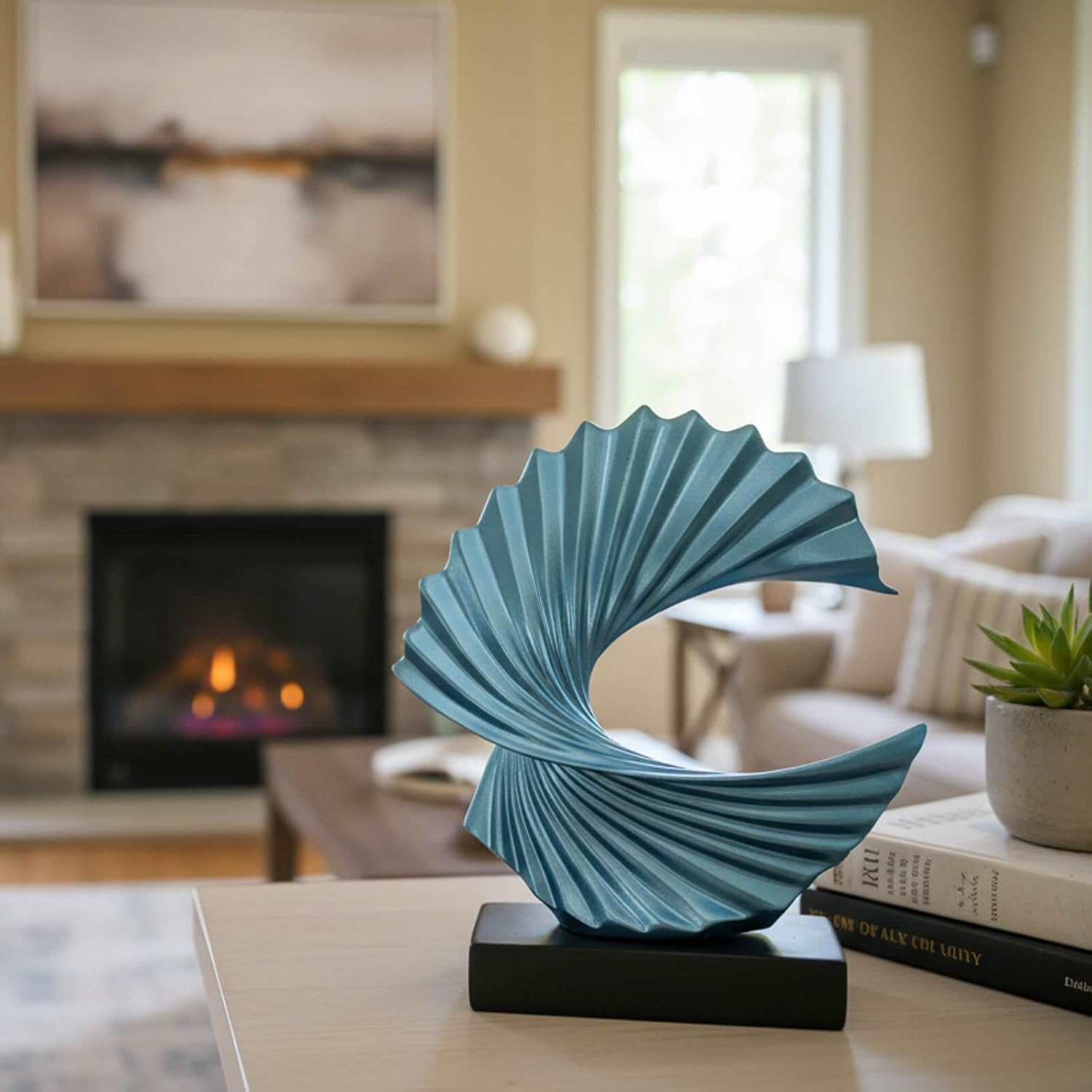 Abstract Resin Statues / Blue