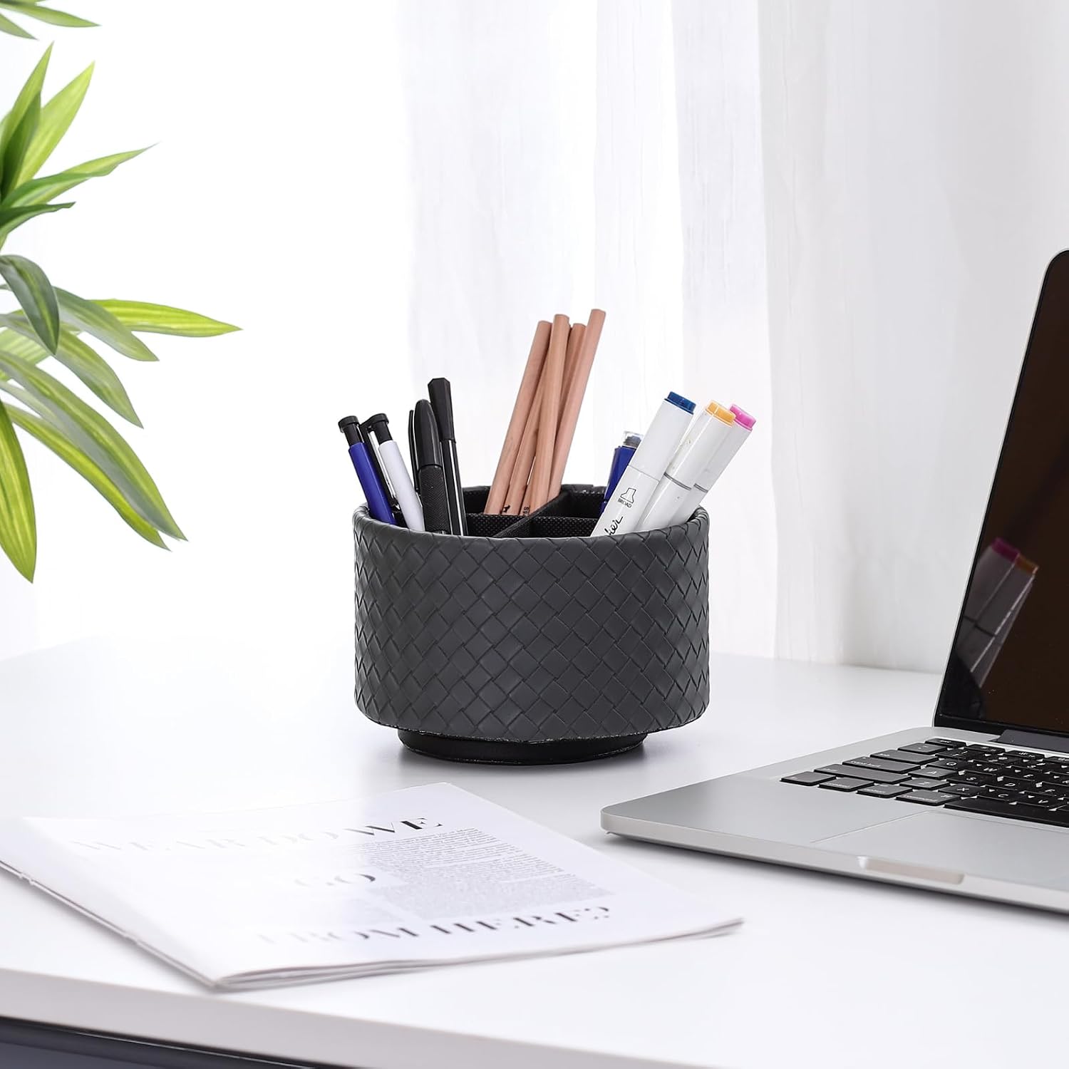 Rotating Remote Holder / Grey Small Grid