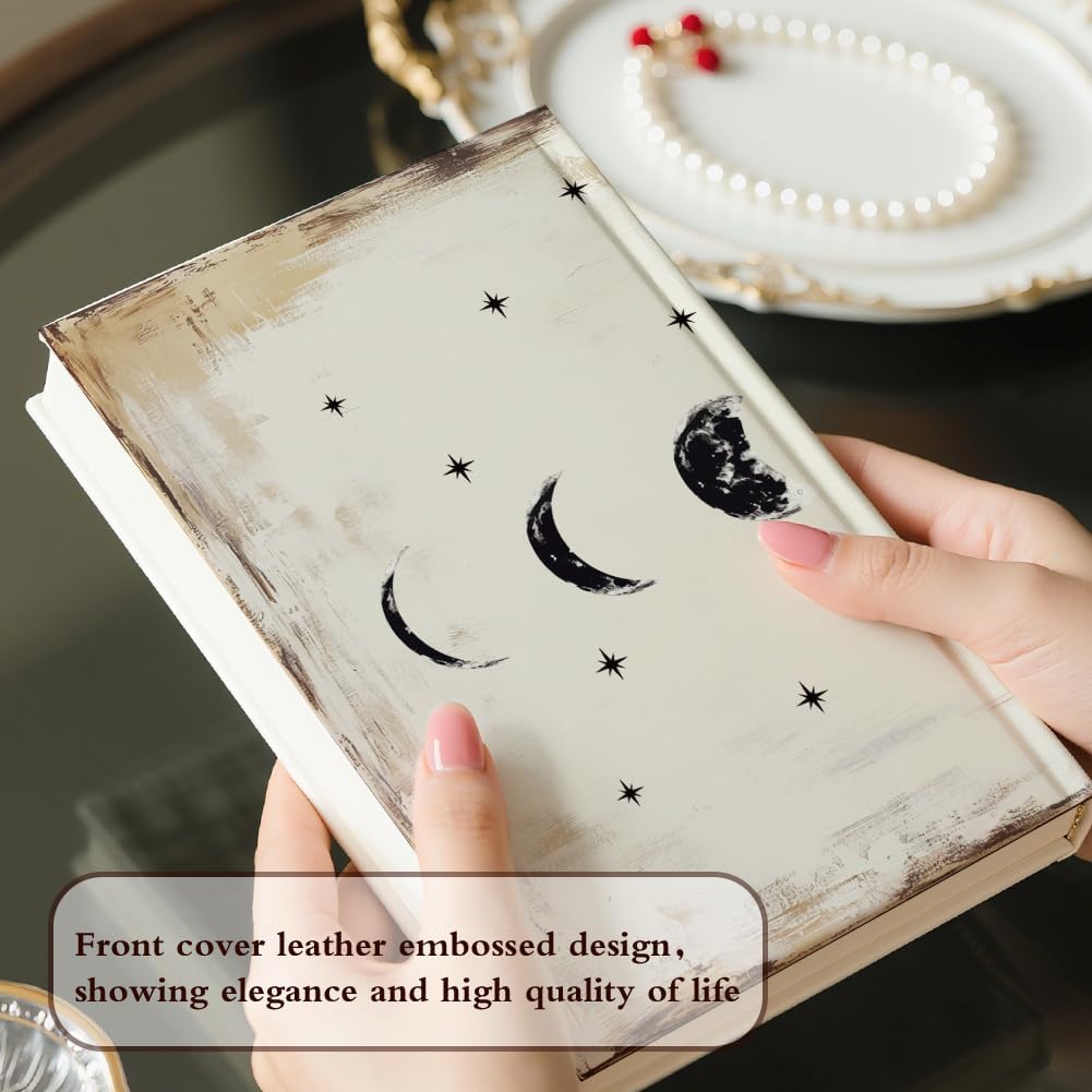 Lunar Fake Books for Decoration Fake Books Box Wooden / Retro Lunar Eclipse