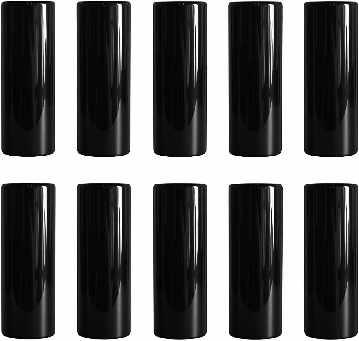 Modern Black Ceramic Vase / Black - Style 3 / Set of 10