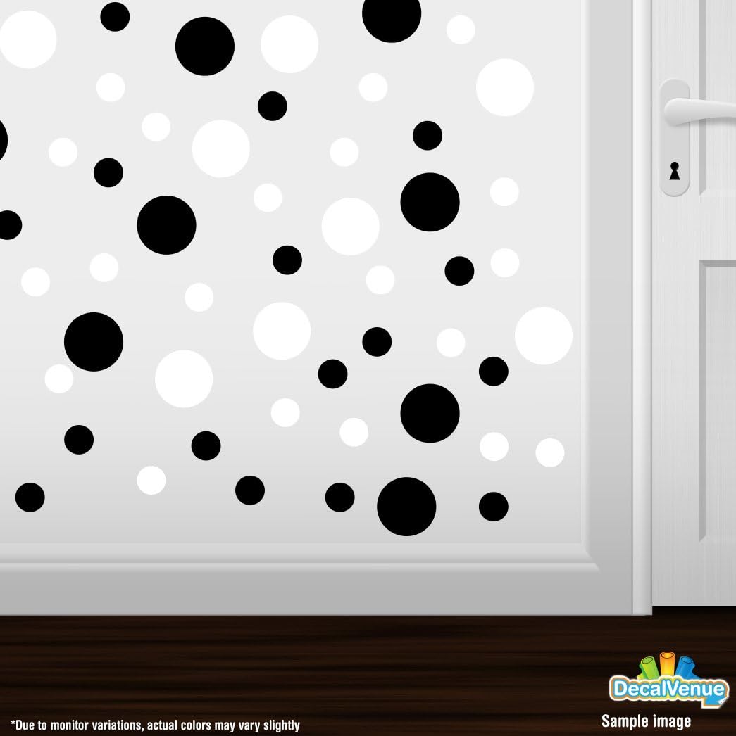 /White Vinyl Wall Stickers / 30 Decals / Black