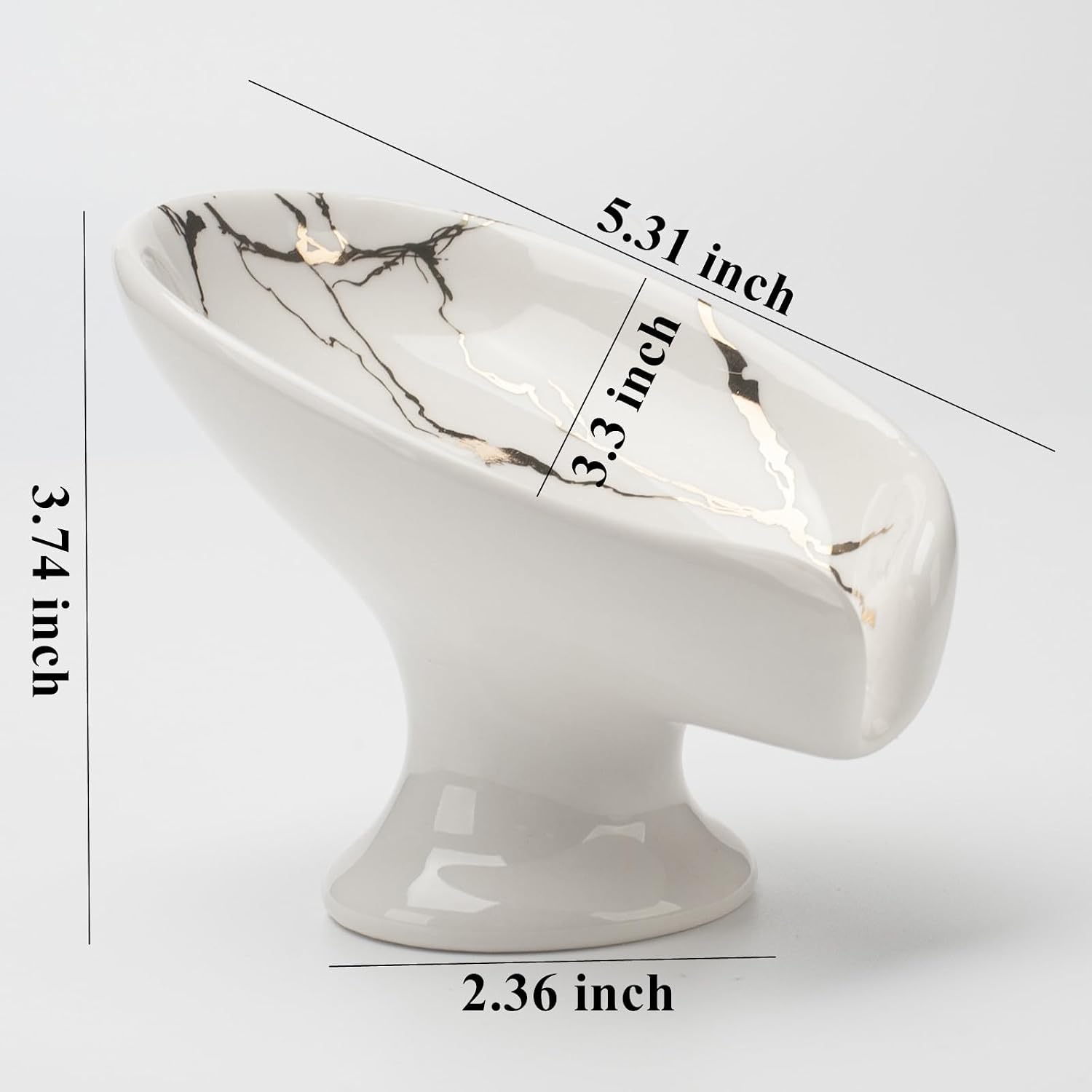 Ceramic Soap Holder / White