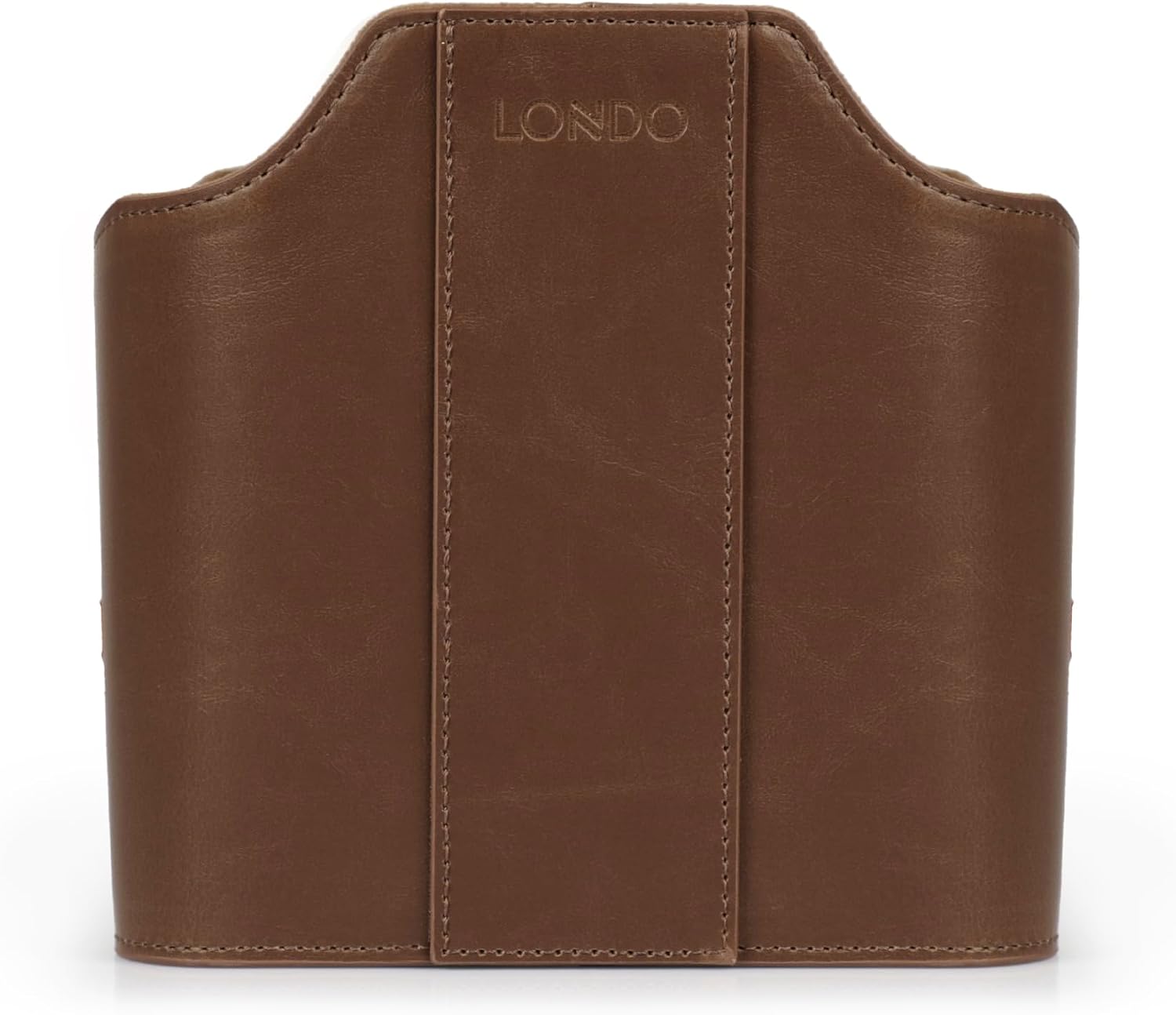 Londo PU Leather Remote Control Holder, Office Supplies Desk Organizer with Tablet Slot, Makeup Brush and Utensils