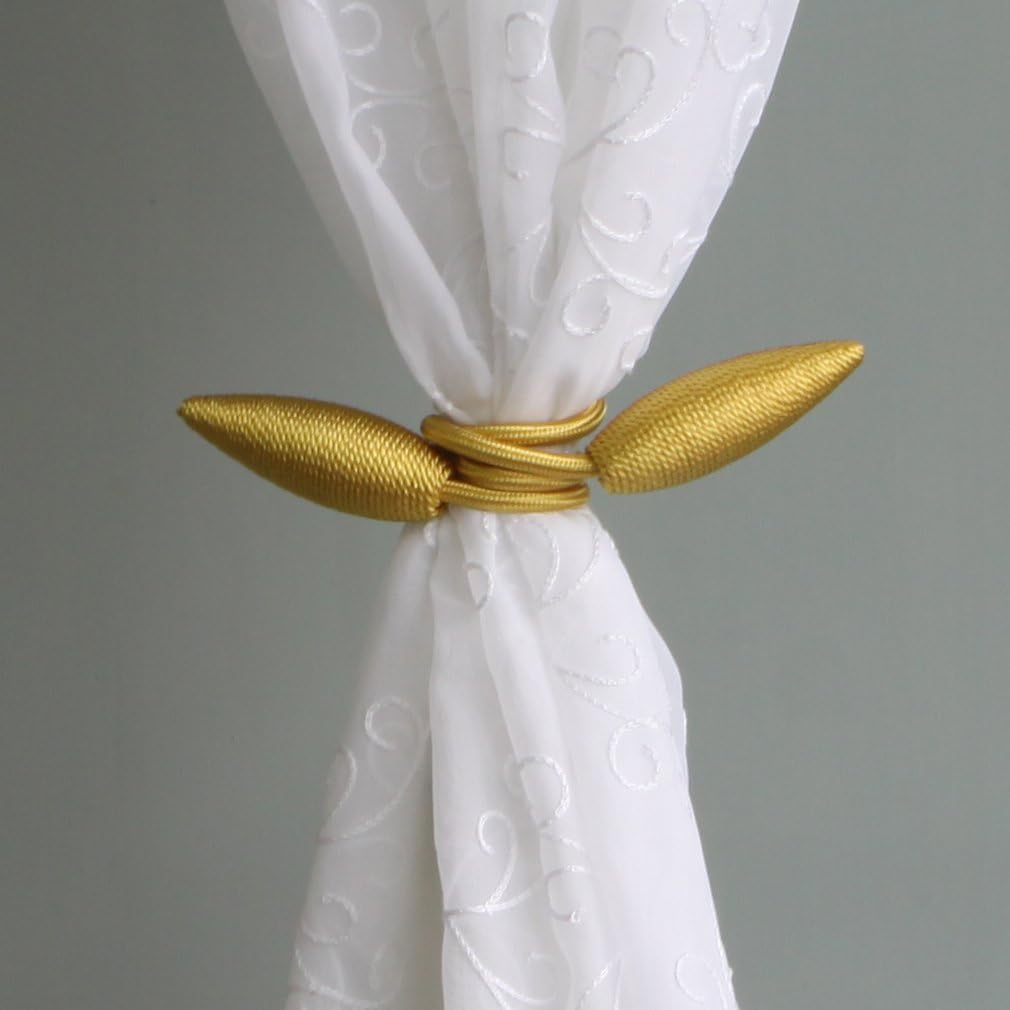 Valea Home 4 Pieces Curtain Tiebacks Clips Creative Window Drape Twist Tie Backs European Style Custom Made Curtain