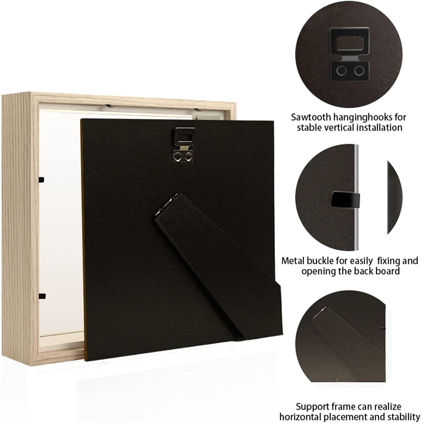 Shadow Box Frame 3D Picture Frame Acrylic Shadow BoxesDisplay Case Box for Memorabilia, Crafts, Tickets and Photos