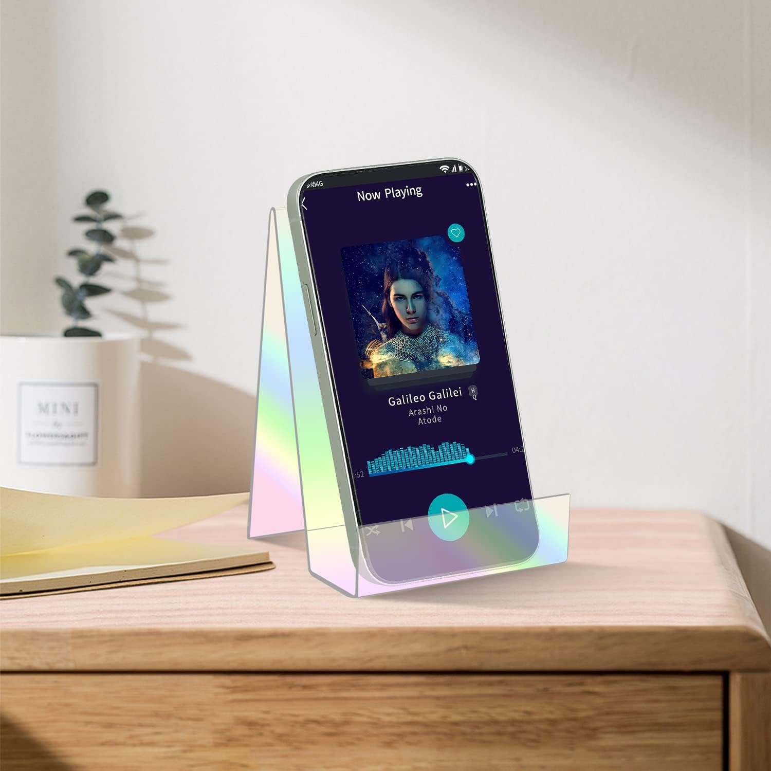 ZOEY Acrylic Book Stand with Ledge - Colorful Display Easels Plate - 5 Pack Large Holder for Books, Music Sheets