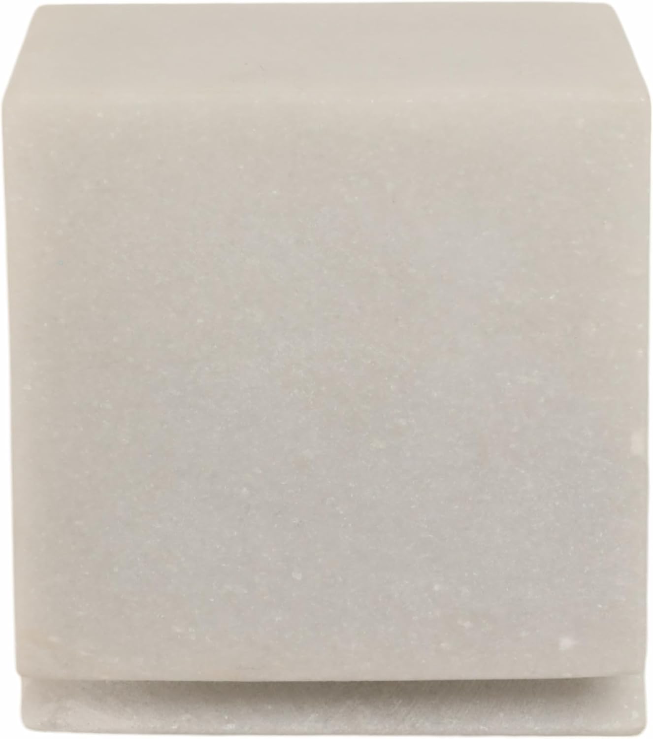 Marble Sculpture Cube / White / 4.0" H