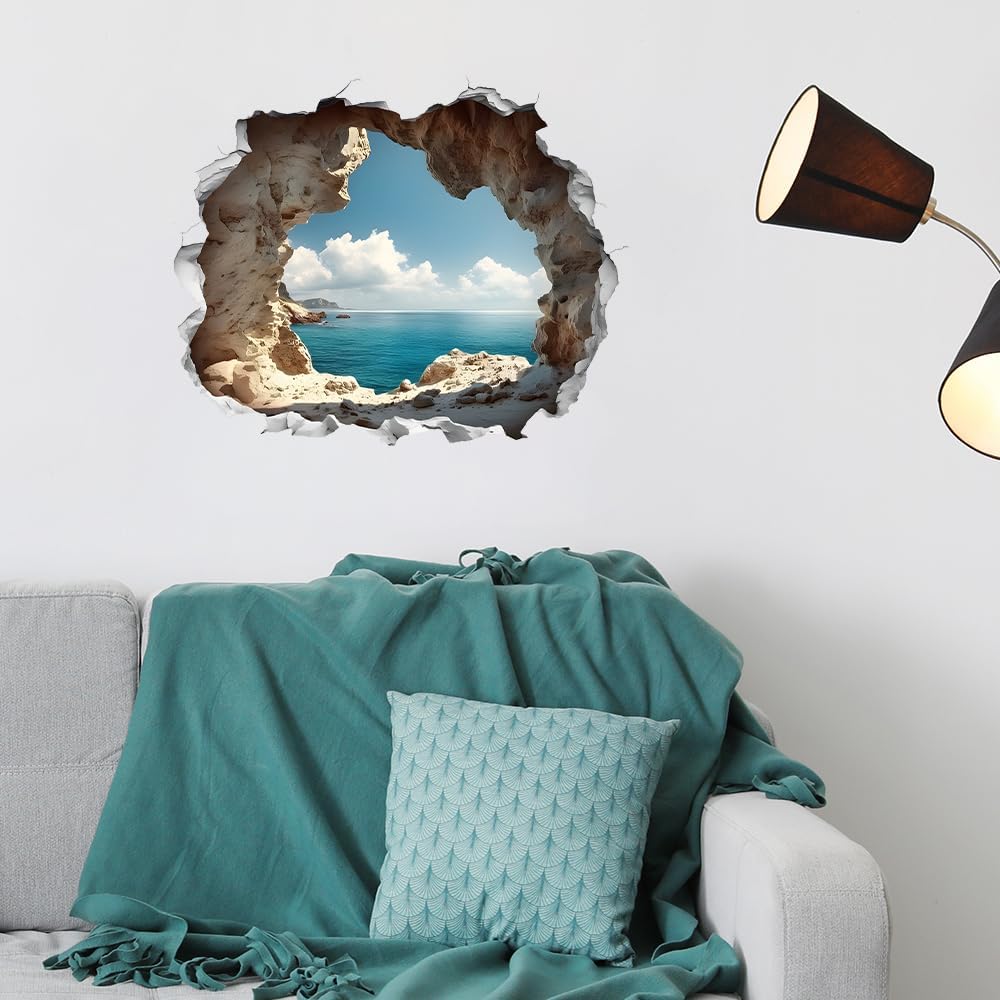 Cave by The Sea Wall Stickers