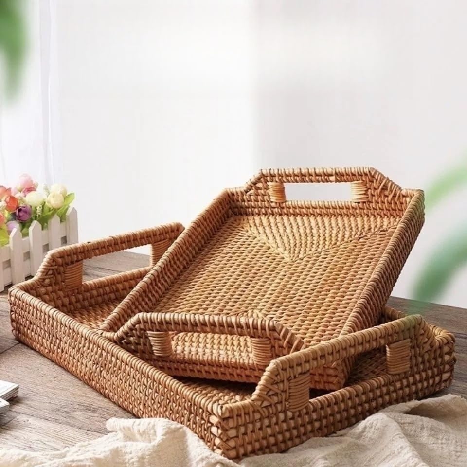 Hand Woven Tray / 14.5 x 10.2 x 1.4