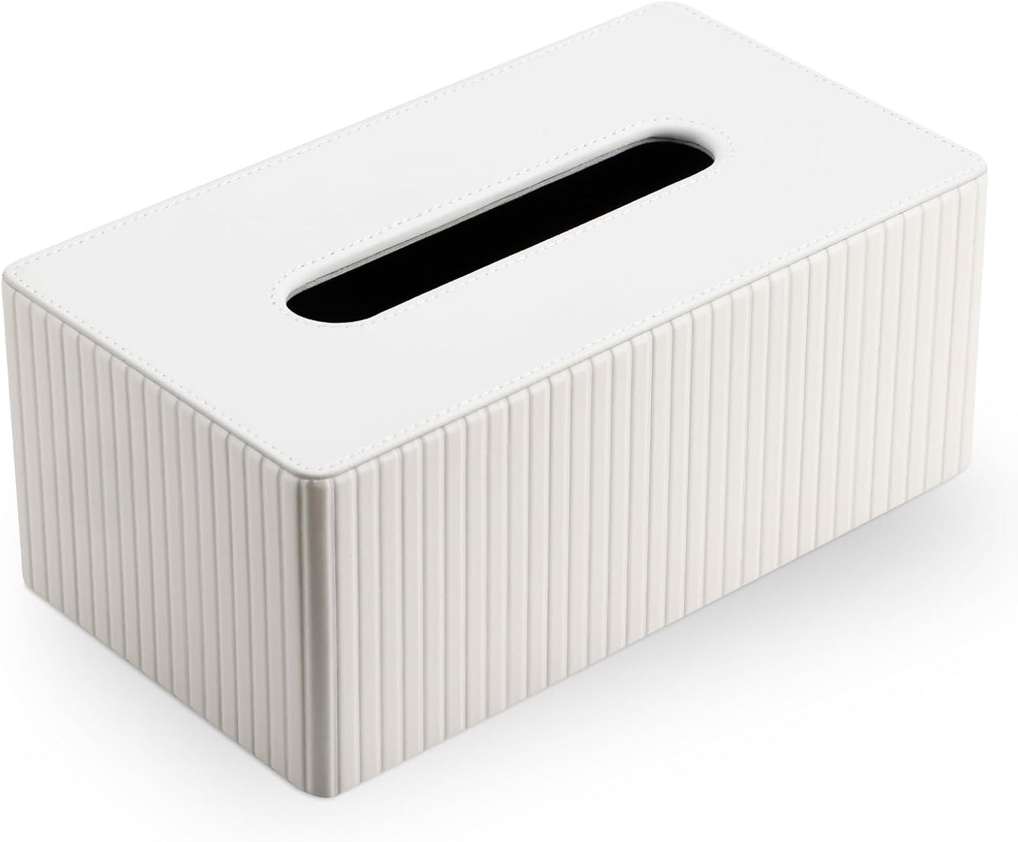 Napkin & Facial Tissue Holder / Off-white Stripe
