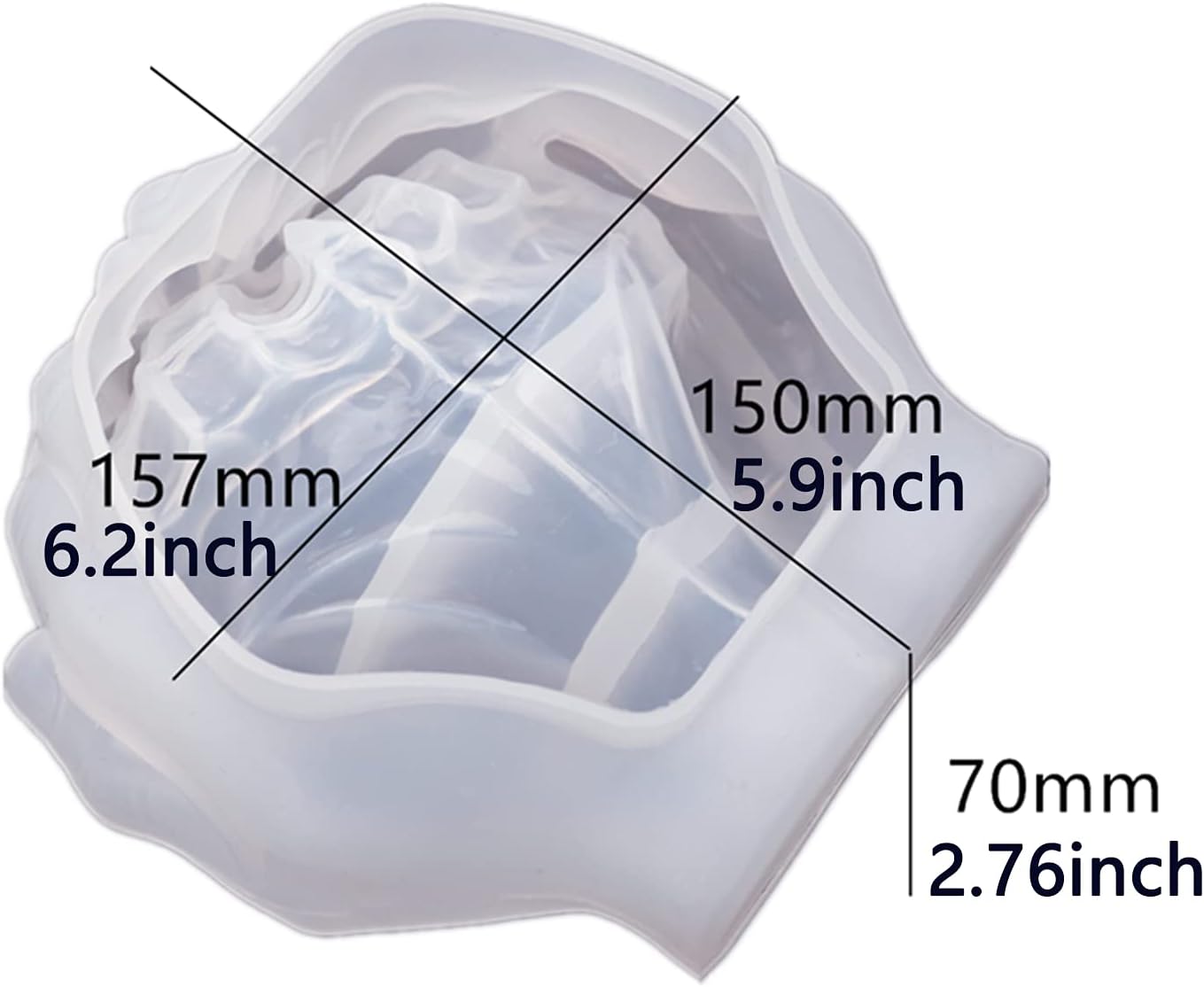 Candle Holder / Hand Shape Tray Silicone Mold for Epoxy Casting