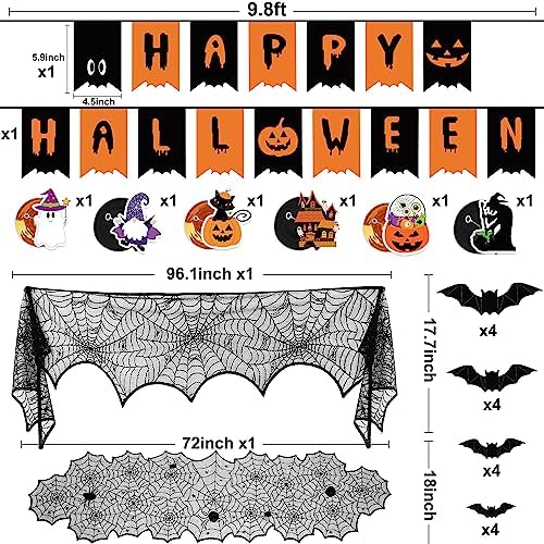 Halloween Decorations Indoor Halloween Festive Decor Happy Halloween Banner