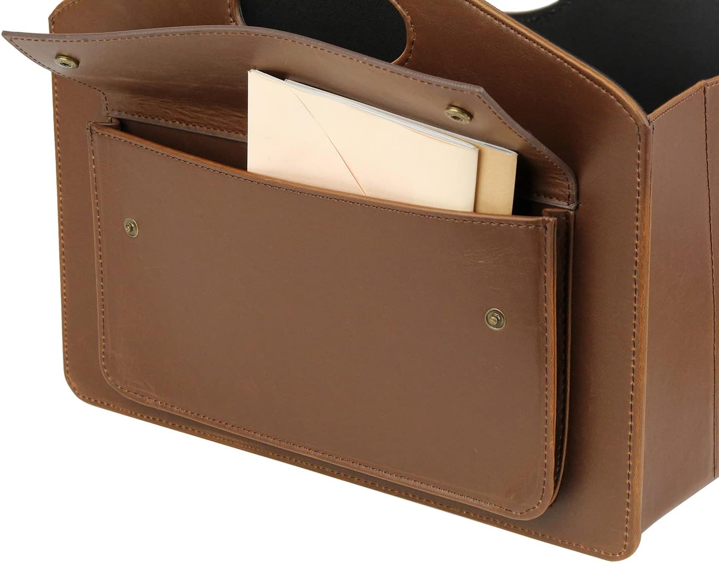 HofferRuffer Magazine Basket Holder, Foldable Magazine Rack, Document File Holder Organizer, File Folder, Newspaper