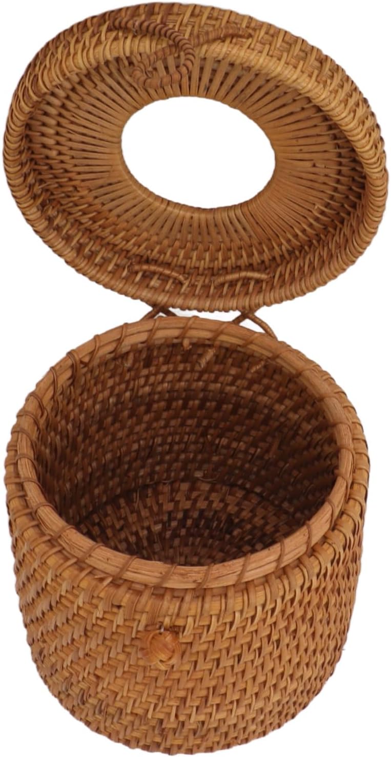 Rattan Tissue Box Cover / Cylinder