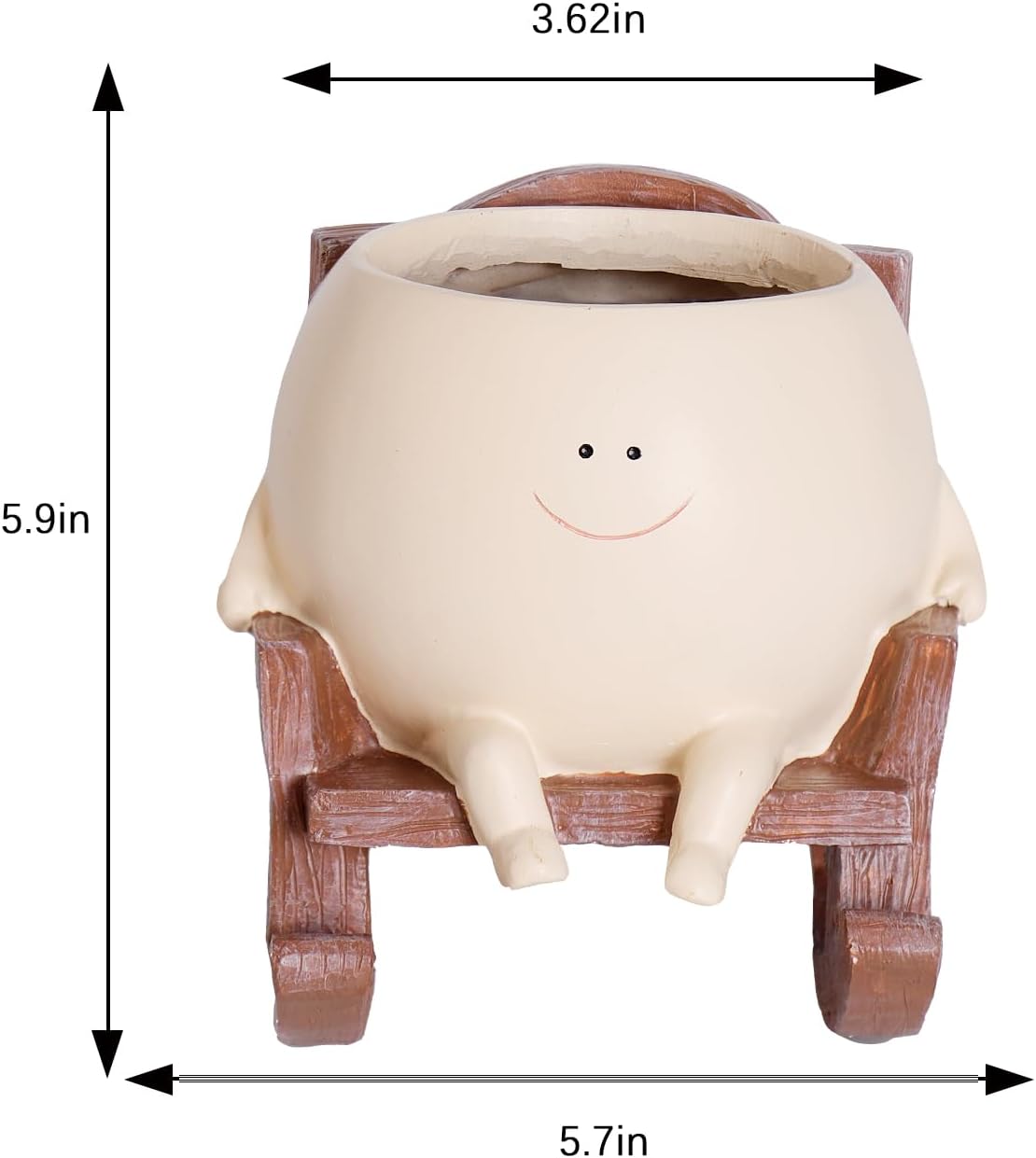 Plant Pots Smiley Face Planter Funny Flower Pot / Small