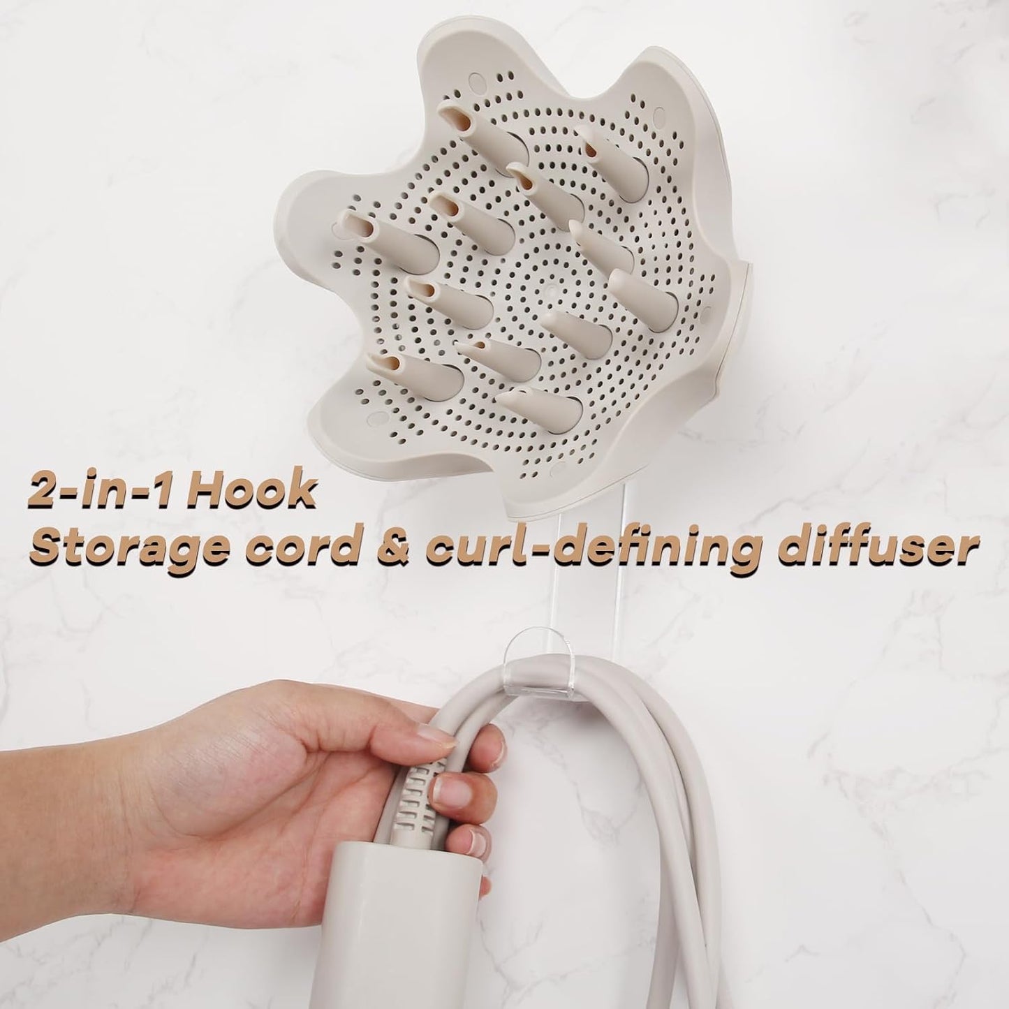 Affogato Wall Mount Holder Compatible with Shark FlexStyle, Acrylic Wall Mounted Organizer for Storage Attachments