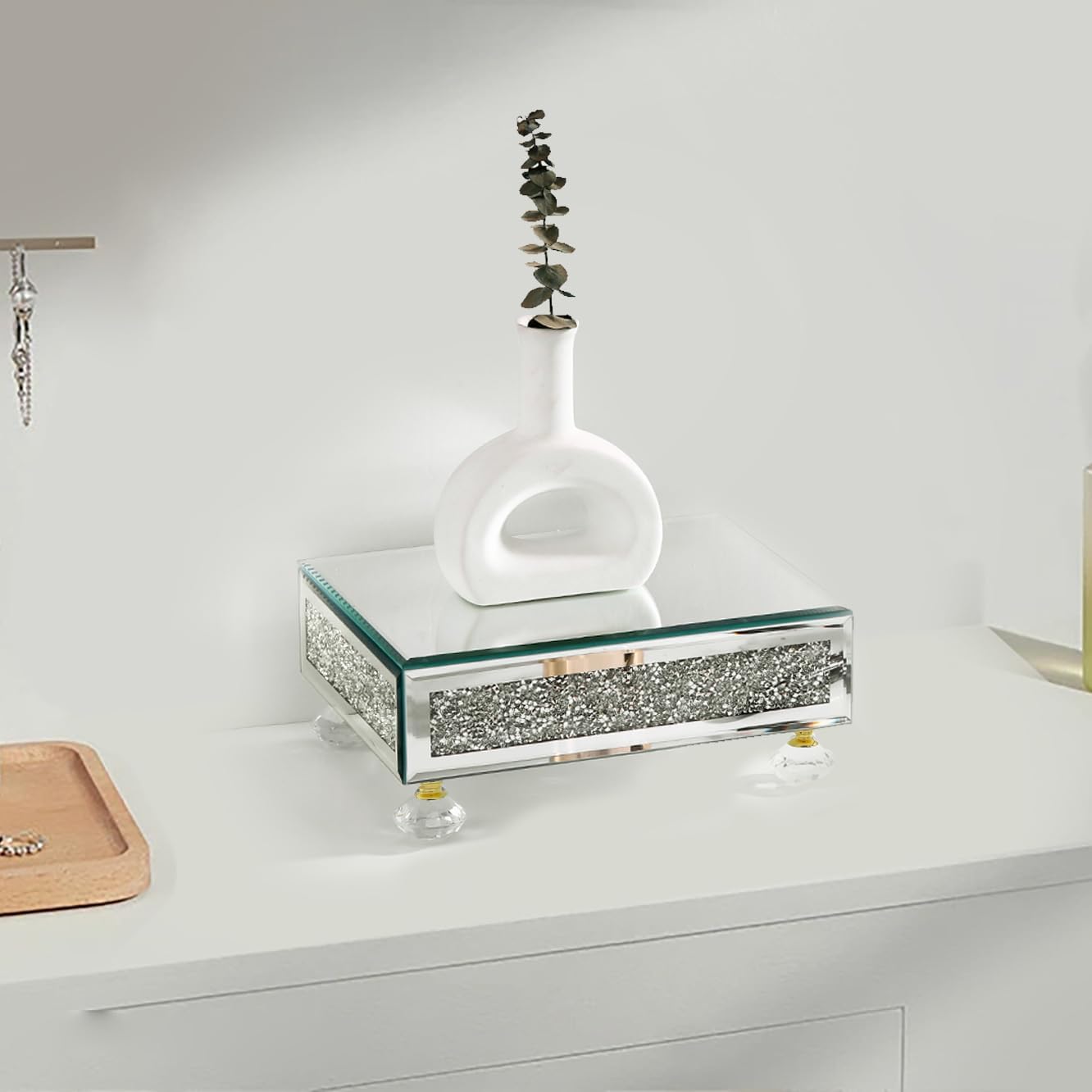 Crushed Diamond Decorative Pedestal Stand / Crushed Diamond2
