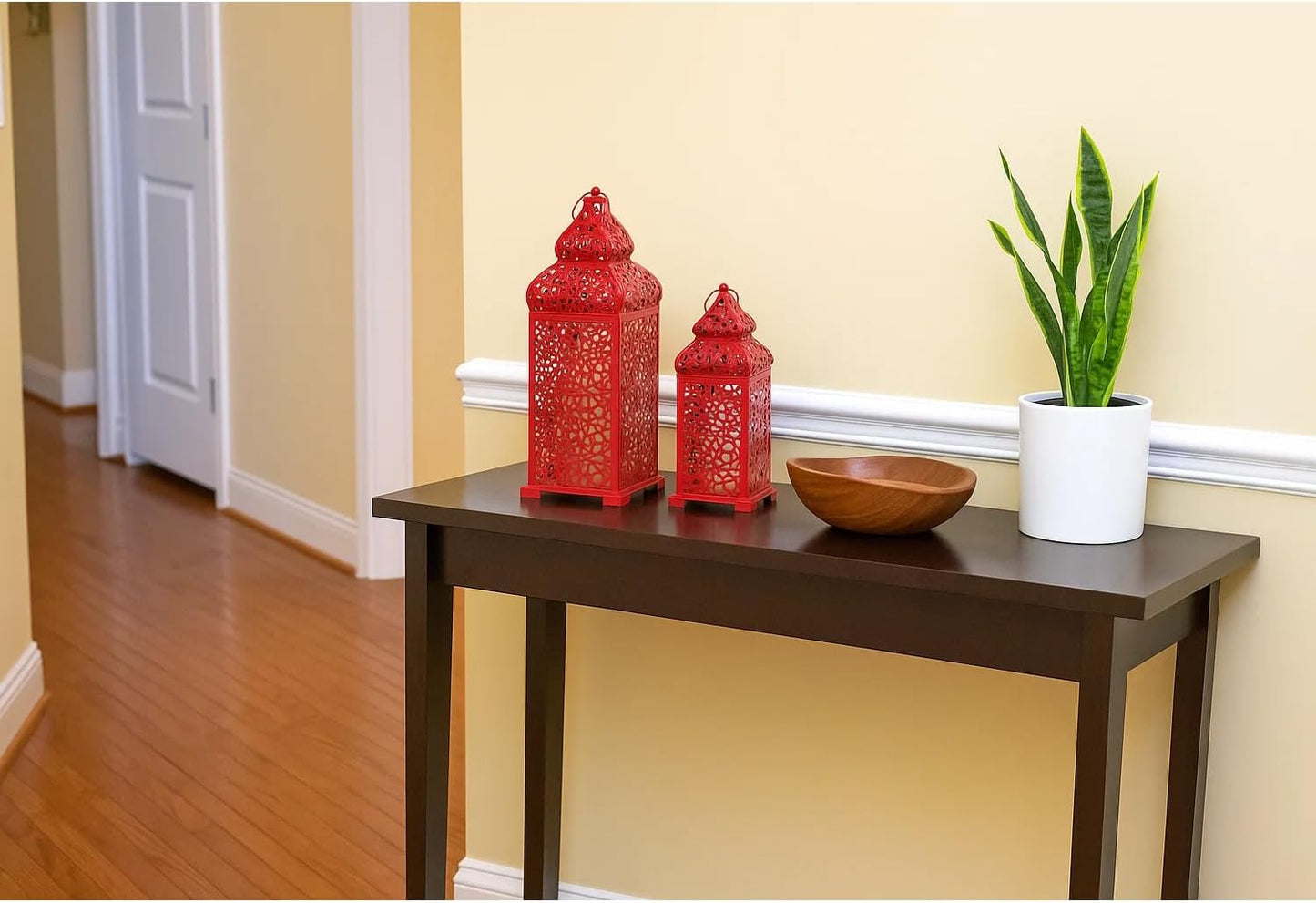 VELA LANTERNS Large Temple Moroccan Lantern Lamp Decorative Candle Holders for Ramadan Decorations, Hanging, Outdoor